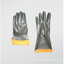Heavy Duty Double Color Industrial Latex Glove (5601)
